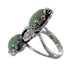 Authentic Sterling Silver Turquoise Flower Ring Size 4-3/4 RX60183